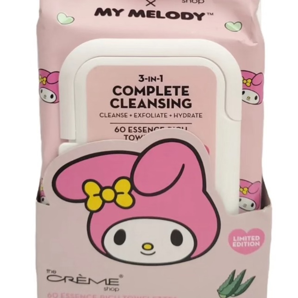 The Crème Shop x My Melody Complete Cleansing Towelettes - Soothing Aloe